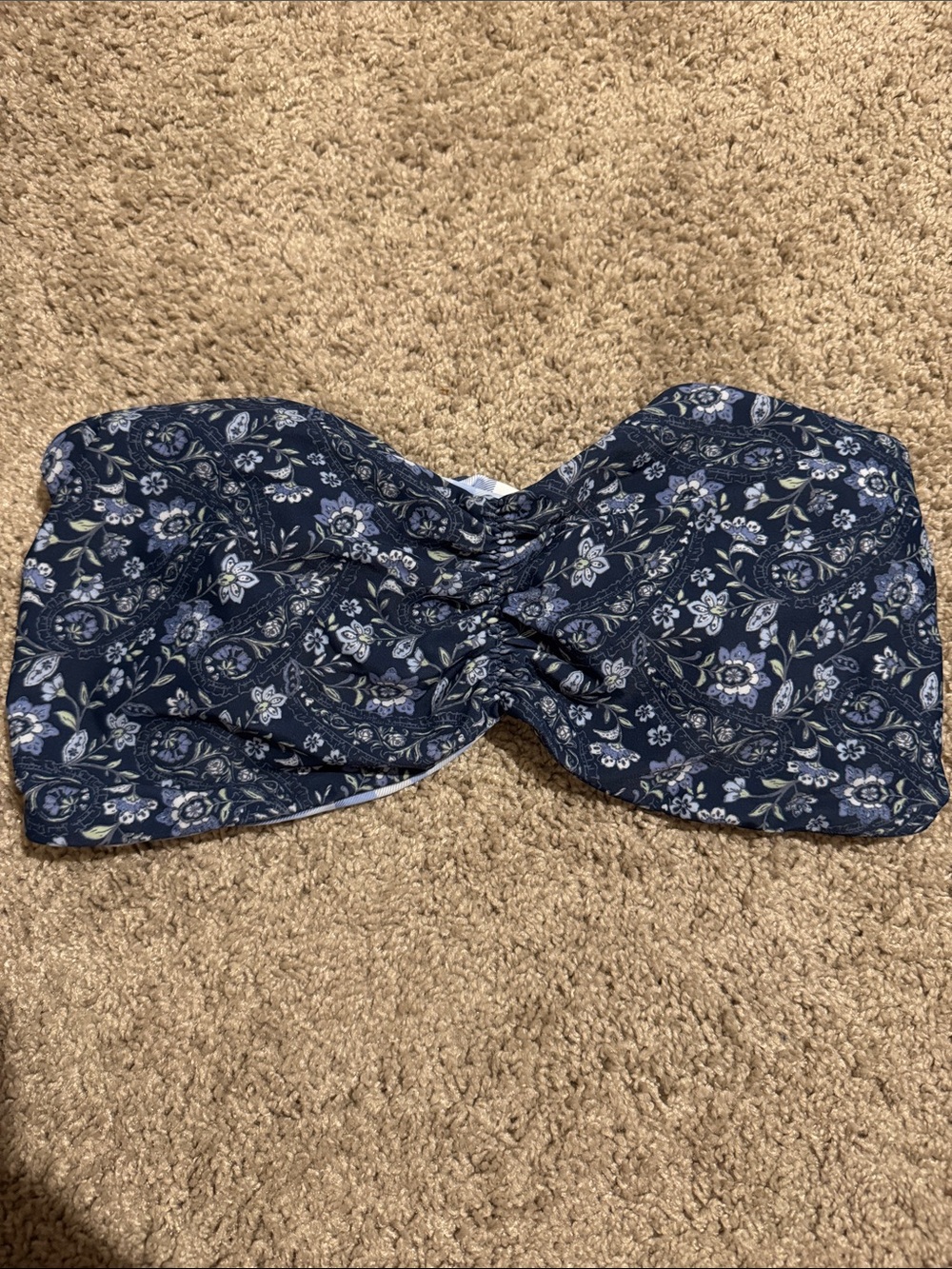 NWT Hollister Floral Bandeau Swim Top